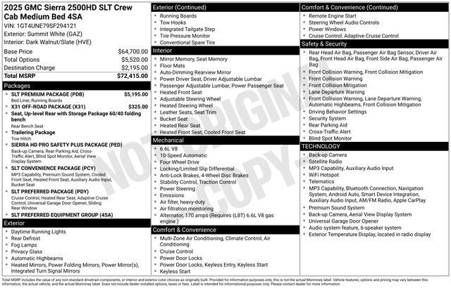 2025 GMC Sierra 2500 HD SLT