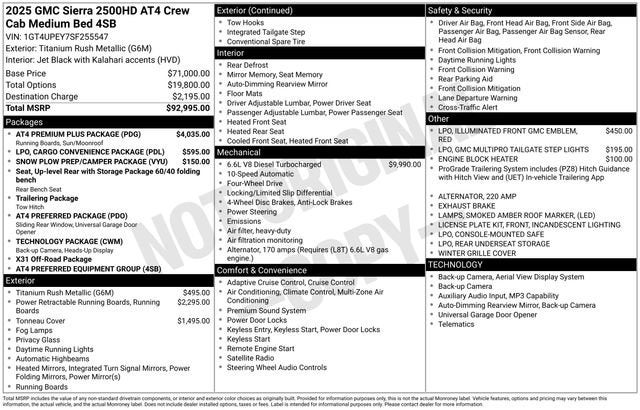 2025 GMC Sierra 2500 HD AT4