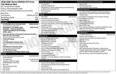 2026 GMC Sierra 2500 HD AT4