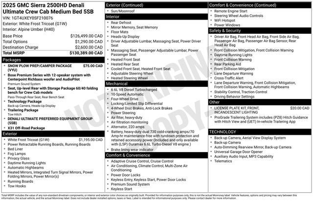 2025 GMC Sierra 2500 HD Denali Ultimate
