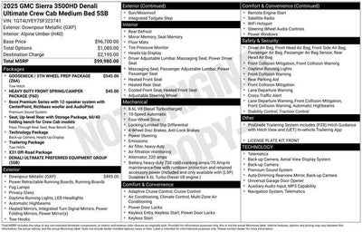 2025 GMC Sierra 3500 HD Denali Ultimate