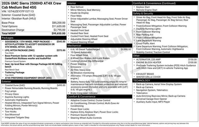 2026 GMC Sierra 2500 HD AT4X