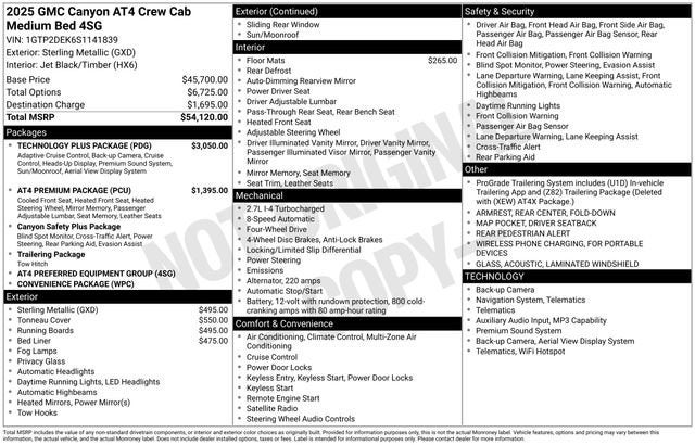 2025 GMC Canyon AT4