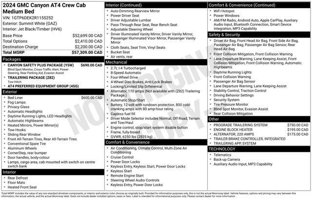 2024 GMC Canyon AT4