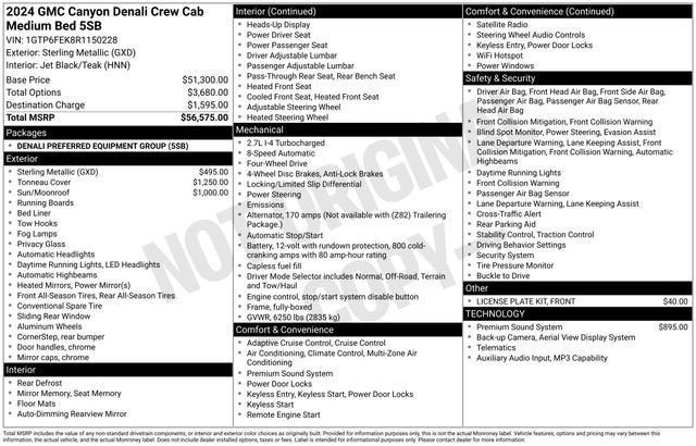 2024 GMC Canyon Denali