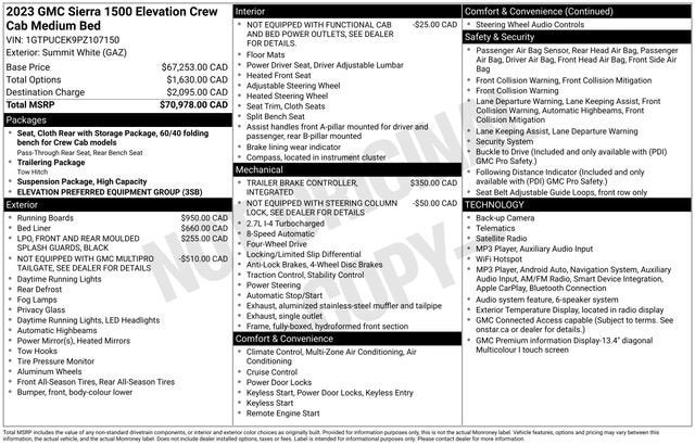 2023 GMC Sierra 1500 Elevation