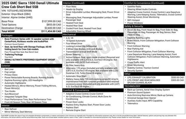 2025 GMC Sierra 1500 Denali Ultimate
