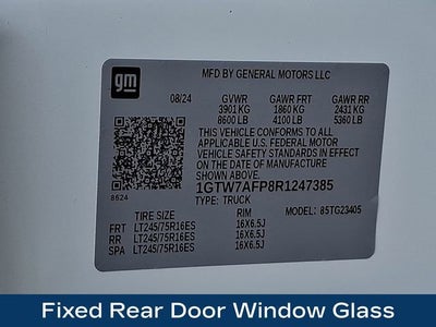 2024 GMC Savana Cargo 2500 Work Van