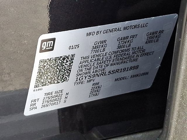 2025 Cadillac Escalade ESV Sport