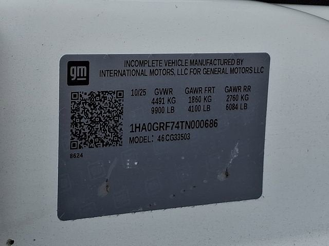 2026 Chevrolet Express Cutaway 3500 1WT