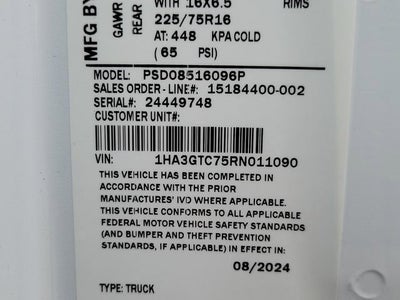 2024 Chevrolet Express Cutaway 3500 1WT