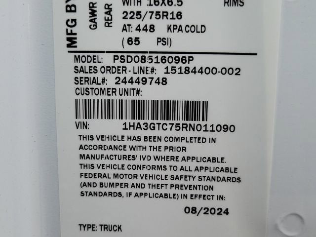 2024 Chevrolet Express Cutaway 3500 1WT