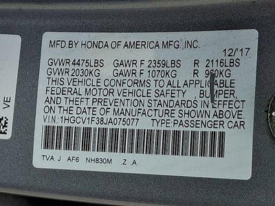 2018 Honda Accord Sport