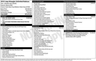 2010 Jeep Wrangler Unlimited Rubicon