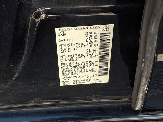 2012 Nissan Frontier PRO-4X