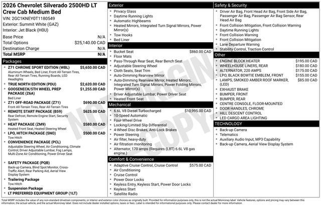 2026 Chevrolet Silverado 2500 HD LT