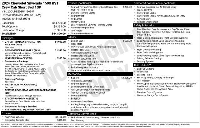 2024 Chevrolet Silverado 1500 RST