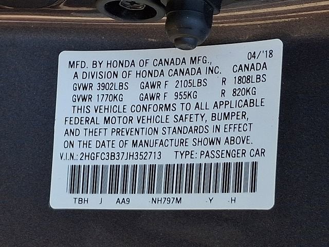 2018 Honda Civic EX-T