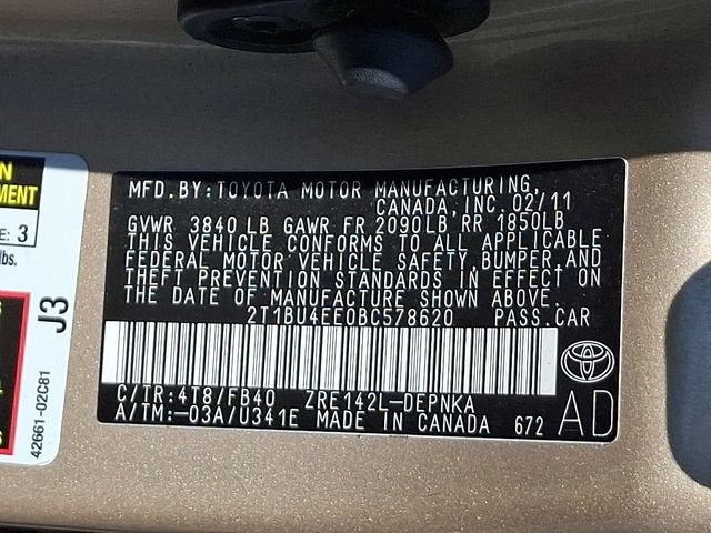 2011 Toyota Corolla LE