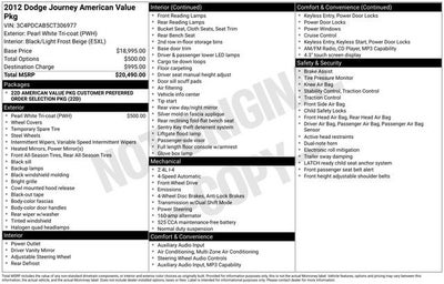 2012 Dodge Journey SE/AVP