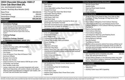 2023 Chevrolet Silverado 1500 LT (2FL)