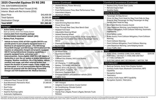 2025 Chevrolet Equinox EV RS
