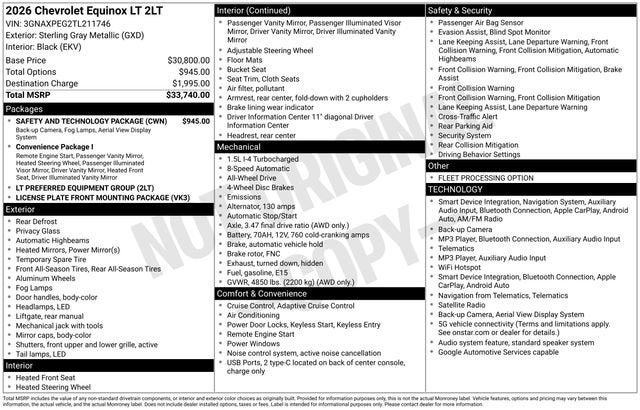 2026 Chevrolet Equinox LT