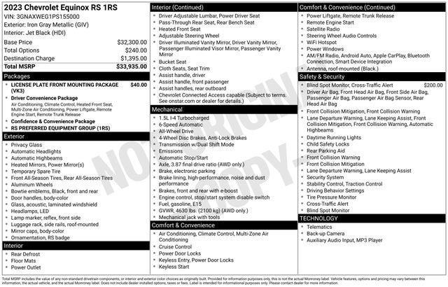 2023 Chevrolet Equinox RS