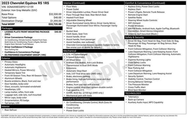 2023 Chevrolet Equinox RS