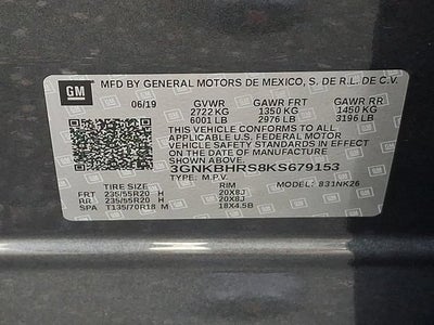 2019 Chevrolet Blazer AWD 4dr w/3LT
