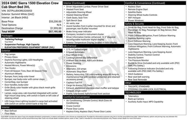 2024 GMC Sierra 1500 Elevation