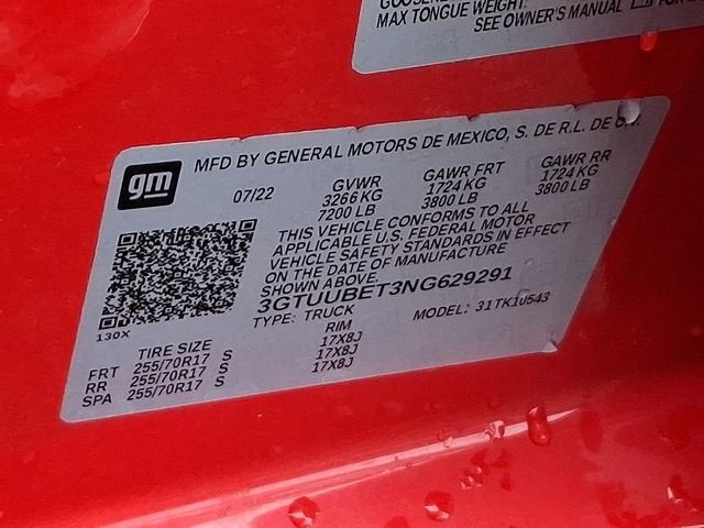 2022 GMC Sierra 1500 SLE