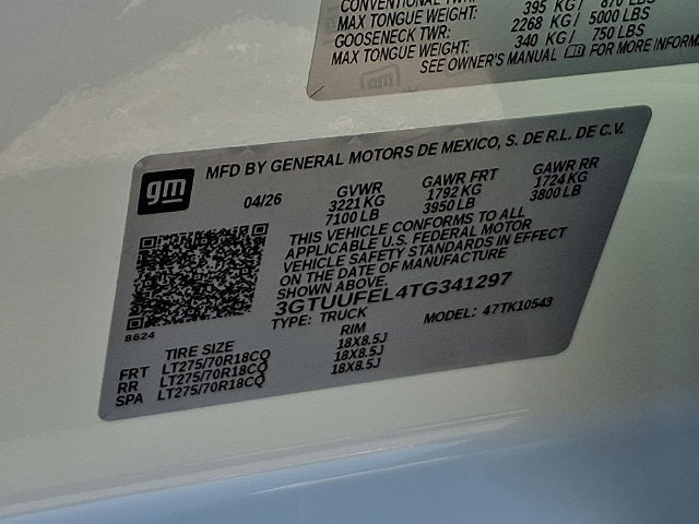 2026 GMC Sierra 1500 AT4X