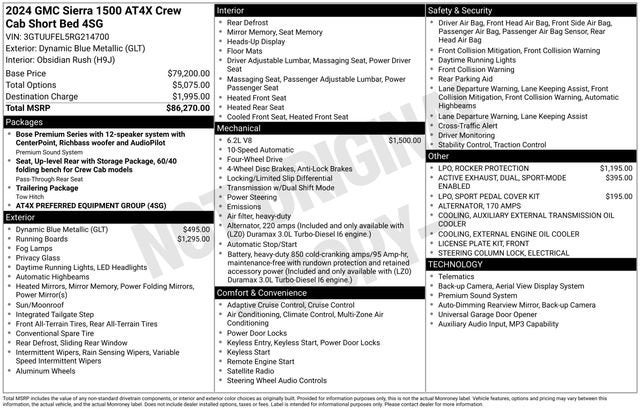 2024 GMC Sierra 1500 AT4X