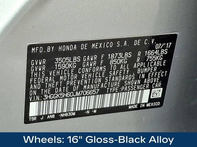 2018 Honda Fit Sport