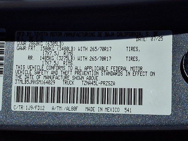 2025 Toyota Tacoma TRD Off Road