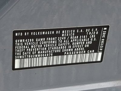 2021 Volkswagen Jetta GLI 2.0T S