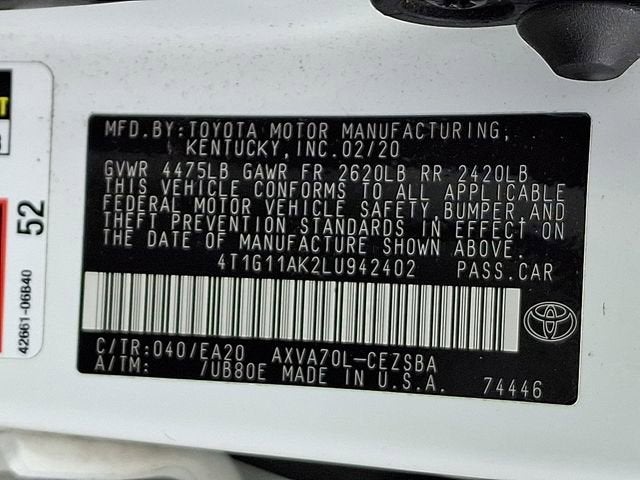 2020 Toyota Camry SE
