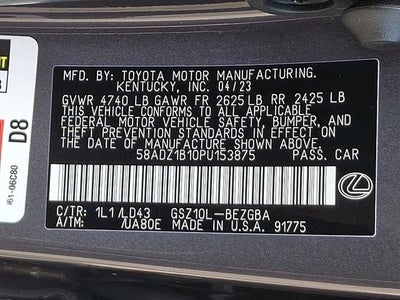 2023 Lexus ES 350 ES 350