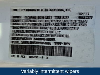 2017 Honda Odyssey SE