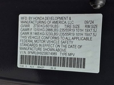 2025 Honda Odyssey Elite