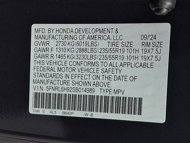2025 Honda Odyssey Elite