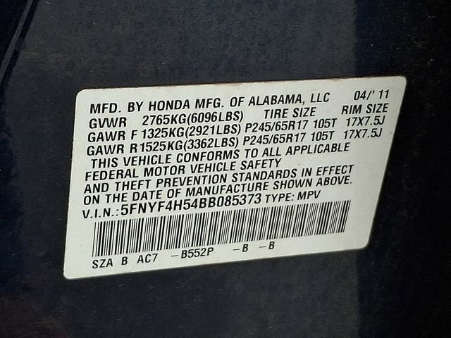 2011 Honda Pilot EX-L