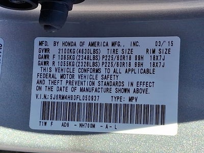 2015 Honda CR-V Touring