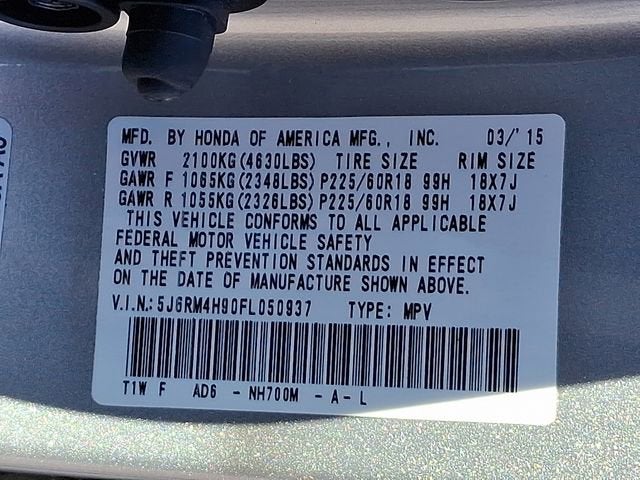 2015 Honda CR-V Touring