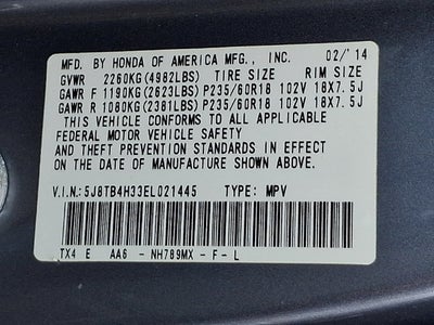 2014 Acura RDX Sport Utility 4D