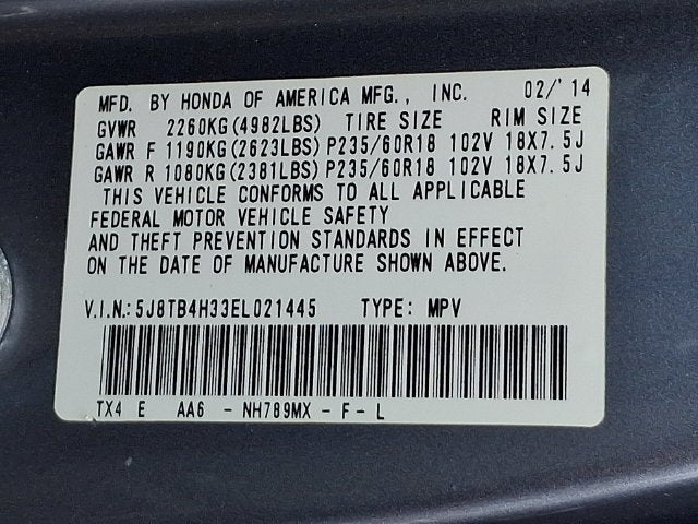 2014 Acura RDX Sport Utility 4D