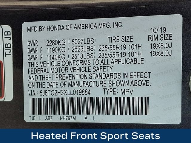 2020 Acura RDX Standard