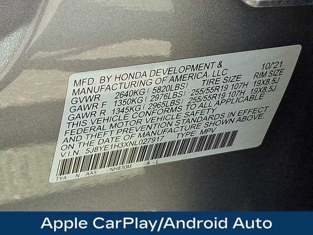 2022 Acura MDX Standard