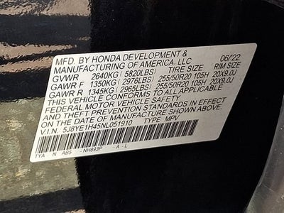 2022 Acura MDX Technology Package